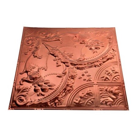 Acoustic Ceiling Products Great Lakes Tin Saginaw 2' X 2' Lay-in Tin Ceiling Tile in Vintage Bronze - Y53-09